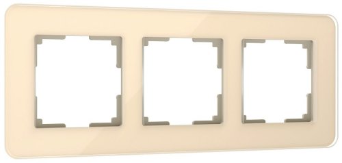 Рамка универсальная Werkel Elite 3-м. стекло айвори картинка